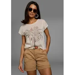 T-Shirt LAURA SCOTT Damen, Gr. 32/34, Beige von Laura Scott