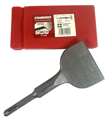 SCHWABENBACH Fliesenmeißel SDS Plus 75x165 mm Flachmeißel Fliesen Meißel NEU OVP