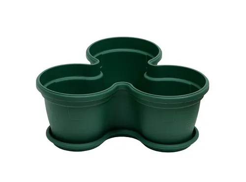 Engelland Blumenständer Säulentopf, Hochbeet, Kräuterbeet (Vorteils-Set, 1 St., 11 Liter Fassungsvermögen je Ebene), fallsicher, UV-beständig, stapelbar, platzsparend, robuster Kunststoff