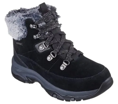 Skechers Damen Hiking Boots 36 EU - Wanderschuhe aus hochwertigem Suede, ideal für Outdoor-Abenteuer und optimalen Komfort bei jedem Schritt.
