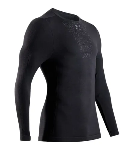 X-Bionic Funktions-Langarmshirt Mightywool Shirt LS - Merinowolle für Herren - Funktionale Langlauf Unterwäsche für Männer, kombiniert Merinowolle mit Tentacle Technology für optimale Thermoregulation und hohen Tragekomfort bei kalten Bedingungen.