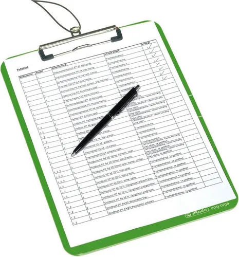 Herlitz Schreibmappe Klemmbrett PS A4 apfel opak to go
