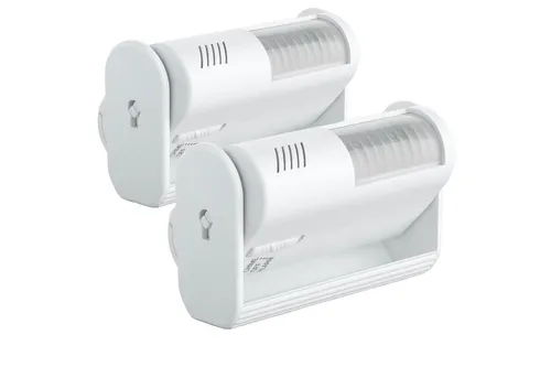SEBSON Bewegungsmelder mit Alarm und Klingel - Bewegungsmelder für Durchgänge, sorgt für Sicherheit mit Alarmfunktion und einfacher Installation, ideal für Eingangsbereiche.