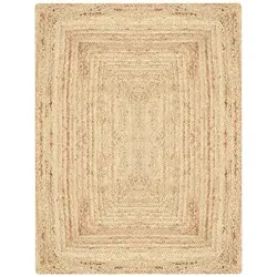 Marrakesch Orient & Mediterran Interior Teppich Nora 120 x 170 cm - Teppich aus handgeknüpfter Jute, ideal für Wohnzimmer, in echter Handarbeit gefertigt und umweltfreundlich, perfekt für ein gemütliches Ambiente.