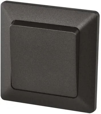 EMOS A6100.9 Drucktaste 1/0, IP20, 1 Taste, anthrazit (1906200109)