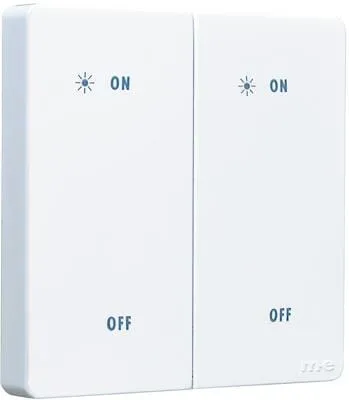 M-E Cuveo CT-W2-W Funk-Wandtaster, 2-Kanal, weiß (55030)