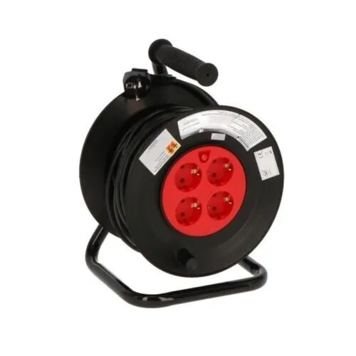Kabeltrommel 25m mit 4 Steckdosen