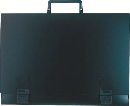 Exacompta 59201E Zeichenmappe - 52 x 71 cm, verschließbar mit praktischem Griff aus robustem 1,2 mm Kunststoff, ideal für kreative Projekte