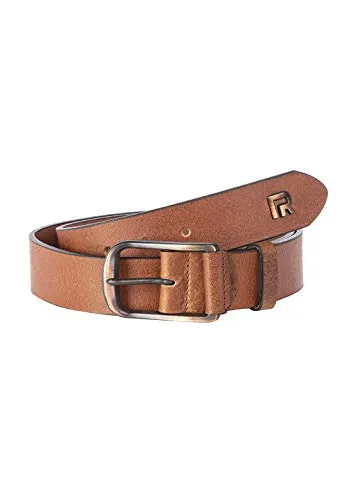 Herren Echt-Leder Gürtel Braun 95 cm - Herren-Gürtel aus strapazierfähigem Echtleder, ideal für den Alltag. Mit robuster Schnalle und anpassbarer Größe, perfekt für Jeans oder Anzugshosen.