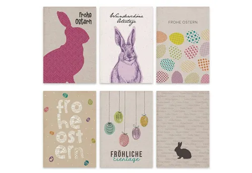 PAPIERDRACHEN Osterkarte Postkarten Set zu Ostern von Papierdrachen