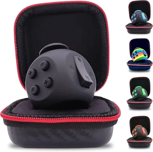 PILPOC theFube Fidget Toy - Premium Fidget Cube mit Schutzhülle - Fidgetwürfel aus hochwertigen Materialien für effektiven Stressabbau und Konzentration, ideal für ADHS. Kommt mit exklusiver Schutzhülle für sicheren Transport.