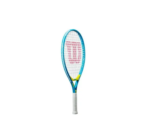 Wilson Tennisschläger Ultra Power 21in - blau - besaitet - Tennisschläger für Kinder (4-7 Jahre), speziell für den Einstieg ins Tennisspiel mit witzigem Design, stabiler Bauweise und einfacher Handhabung - inklusive praktischer Halbhülle.