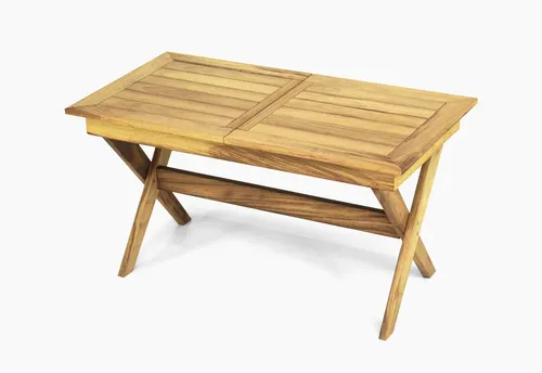 Designer Ausziehbarer Holztisch für Garten und Terrasse - Moderner Esstisch für bis zu 6 Personen, ausziehbar von 140 cm auf 181 cm, ideal für Innen- und Außenbereich. Pflegeleicht und robust, perfekt für gesellige Abende im Freien.