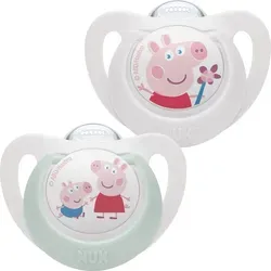 NUK Star Peppa Pig Schnuller 18-36m 2 St. in grün von NUK