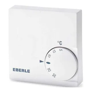 Eberle RTR-E 6722 1W Raumregler - Raumtemperaturregler für präzise Heiz- und Kühlregelung, ideal für verschiedene Heizsysteme. Mit Bimetall-Technik für hohe Genauigkeit und einfache Montage.
