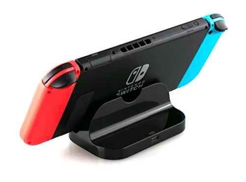SKGAMES Ladestation Dockingstation für Nintendo Switch, schwarz