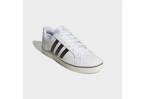 adidas VS Pace 2.0 Schuhe in ftwr white-aurora coffee-alumina (01F7) 9.5 - Stylische adidas Schuhe im Skateboarding-Look, ideal für Freizeit und Alltag. Mit einem Recycling-Anteil von über 50 % setzt dieses Modell ein Zeichen gegen Plastikmüll. Perfekt für Herren, die Wert auf Nachhaltigkeit legen.