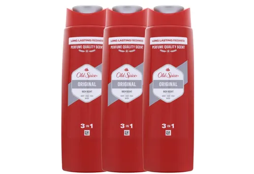 Old Spice Duschgel 3 x Old Spice Original 3in1 Duschgel Haar Gesicht und Körper je 250ml