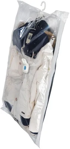 WENKO Kleidersack Vakuum Größe L (Set, 2 St) Vakuumbeutel für Kleidung, platzsparend im Kleiderschrank