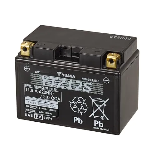 Produktbild YUASA YTZ12S 12V 11Ah Starterbatterie für Motorräder
