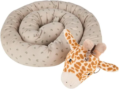 Sterntaler Bettrolle GIRAFFE Kaya - Grau - Weiche Bettrolle GIRAFFE Kaya aus Flausch und Jersey, ideal zum Binden ans Gitterbettchen für zusätzlichen Komfort und Sicherheit.