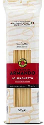 6x Il Grano Di Armando Lo Spaghetto Italienischer Weizen Bronze gezeichnet 100% Italienische Pasta 500g