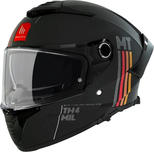 MT Helmets Thunder 4 SV Mil C2 Grau Matt Größe M - Motorradhelm mit Rennspoiler für verbesserte Aerodynamik und HIRP-Schale für hohe Sicherheit. Integrierte Sonnenblende für optimalen Komfort bei wechselnden Lichtverhältnissen.
