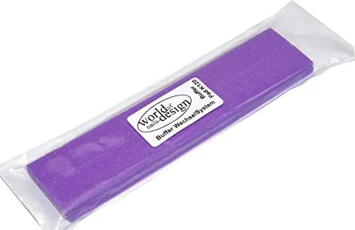 World of Nails-Design Buffer Schleifblöcke Wechsel-System (12 Schleifpads 120er)