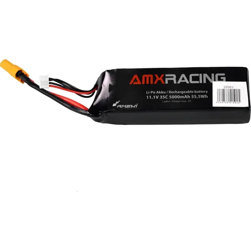 Amewi LiPo Akku 3S 11,1V 5000mAh 35C XT90 für RC-Bagger - Hochleistungs Lithium Polymer Akku mit 35C Entladestrom für maximale Power und lange Laufzeiten, ideal für RC-Bagger und andere Modelle.