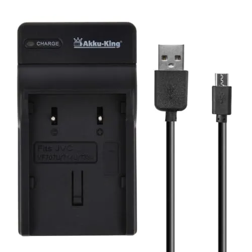 USB-Akku-Ladegerät kompatibel mit JVC BN-VF707U, BN-VF714U, BN-VF733U