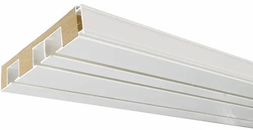 Liedeco 3-läufige Vorhangschiene 180 cm in weiß von Liedeco