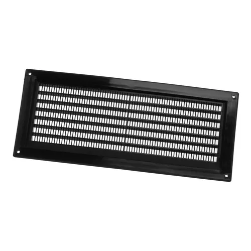Schwarz Lüftungsschlitz Abdeckung 130x300mm/12.7x30.5cm Lüftung Kühlergrill Mit