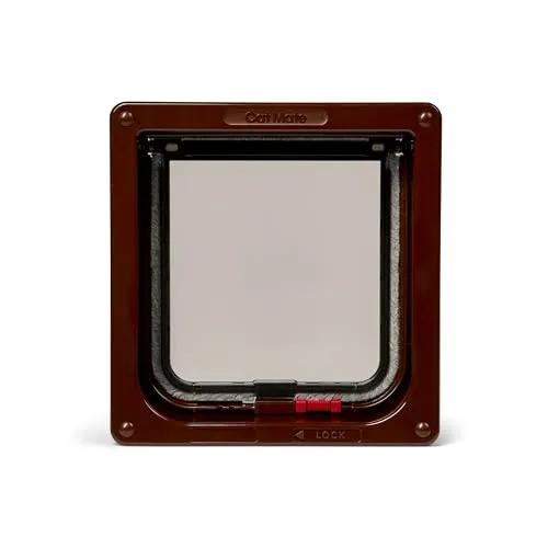 Cat Mate Abschließbare Katzenklappe mit Tunnel B: 19.2 cm H: 20 cm - Klassische Katzenklappen, sichere und abschließbare Funktion für mehr Kontrolle und Freiheit Ihrer Katze.