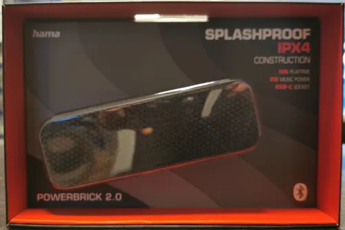 Hama PowerBrick 2.0 Bluetooth-Lautsprecher - Tragbarer Bluetooth-Lautsprecher mit 8 W Leistung, spritzwassergeschützt nach IPX4 und 10 Stunden Akkulaufzeit - ideal für Musikgenuss überall und jederzeit!