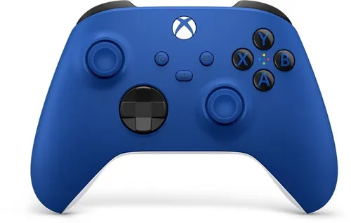 Microsoft Xbox Series Wireless Controller Shock Blue - Ergonomisches Design für stundenlangen Komfort, kabellose Freiheit und bis zu 40 Stunden Akkulaufzeit
