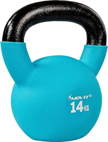 MOVIT Kettlebell PRO – Gusseisen Kugelhantel mit Neoprenbeschichtung
