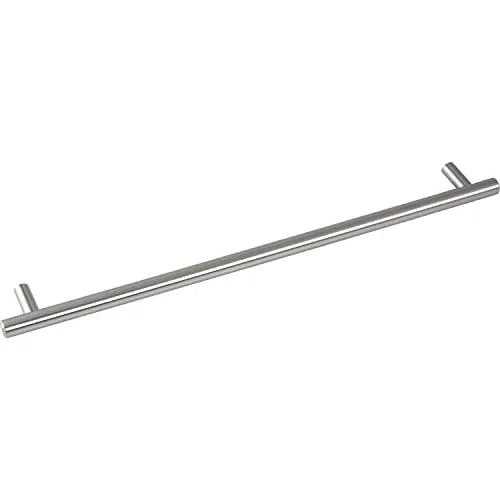 Grimme Basic Schrankgriff Enija Möbelgriff (Barell) ø 12 mm, Breite 400 mm Stangengriff Edelstahl gebürstet