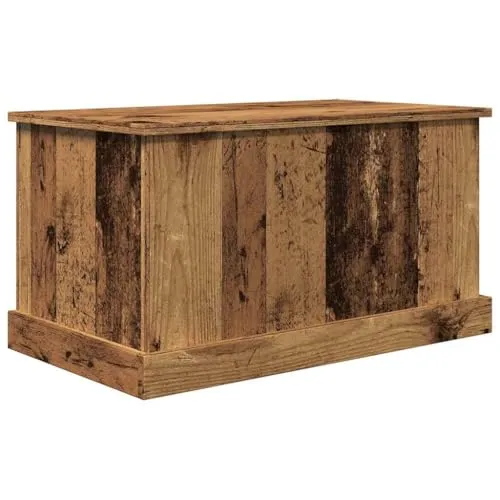 vidaXL Aufbewahrungstruhe Altholz-Optik 70x40x38 cm - Sitzbänke & -truhen – Die stilvolle Aufbewahrungstruhe bietet reichlich Stauraum und kann auch als Tisch genutzt werden, ideal für Ordnung und Dekoration.