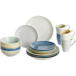 Creatable Kombiservice 16-teilig, Mehrfarbig - Elegantes 16-teiliges Keramik-Geschirrset in Mehrfarbig, ideal für festliche Anlässe und den täglichen Gebrauch. Perfekt für stilvolles Essen & Trinken.