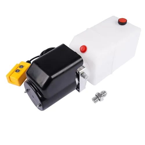 NEU 12V Gleichstrom-Hydraulikaggregat Einfachwirkend 7-Liter-Öltank 1,6-kW-Motor