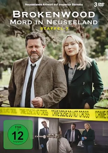 Brokenwood - Mord in Neuseeland - Staffel 7 - Spannende Krimi-TV-Serie auf DVD, FSK 12, ideal für Fans von packenden Ermittlungen und neuseeländischer Landschaft.