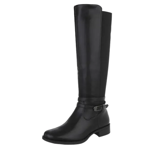 Ital-Design Elegante Stiefel für Damen mit hoher Passform von Italdesign