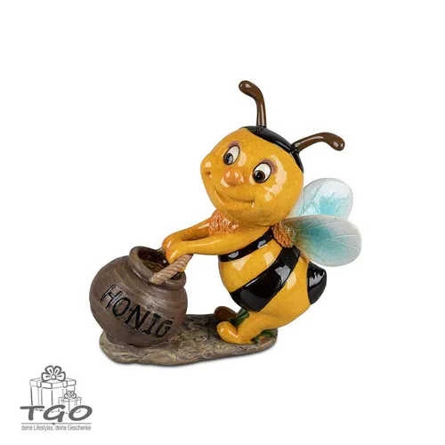 Formano Dekofigur Biene mit Honigtopf aus Kunststein-796394