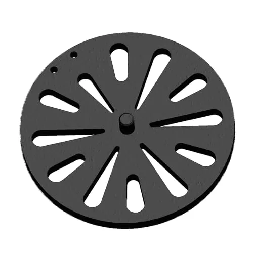 Kaminrost - Passend für Skantherm Kaminöfen inkl. Modellübersicht - Ascherost Kamin aus massivem Stahl - feuerfest & hitzebeständig - Kaminrost Feuerrost Kaminofen Rost [Ø 173x10 mm]