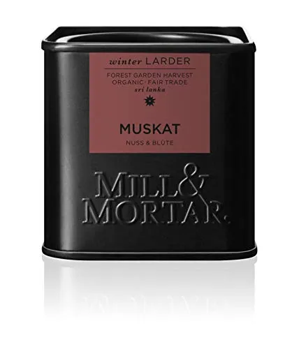 Mill & Mortar ganze Muskatnuss mit Blüte - Bio - 45 g 154,44€/1kg