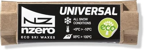 NZEROWAX – organisch Universal-Skiwachs – Weiß, 50 g | Bio-Pflanzenwachs, für alle Schneeverhältnisse geeignet, +5 ºC / -10 ºC, für Skier