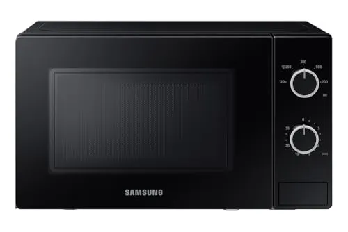 Samsung MS20A3010AL ET Mikrowelle - 20 l Solo-Mikrowelle mit 1150 W, elegantes Design in Schwarz und praktische Abtaufunktion