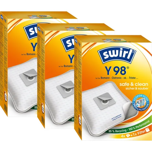Produktbild SWIRL Staubsaugerbeutel Y98 EcoPor® für Bomann Clatronic Tristar