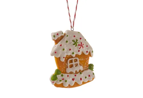 MARELIDA Christbaumschmuck Weihnachtsbaumschmuck Knusperhäuschen Lebkuchenhaus Weihnachtskugel