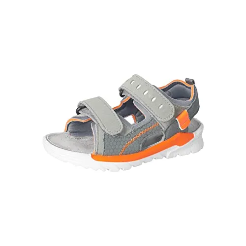 RICOSTA Jungen Sandalen TAJO,Kinder Sommerschuhe,WMS:Mittel,waschbar,offene Schuhe,Strandschuhe,Outdoorsandalen,eukalyptus/grau (540),33 EU